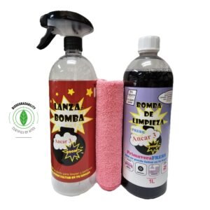 Ancar 3 - Bomba de Limpieza Fresh 1 Litro + Lanza-bomba + Bayeta Microfibra