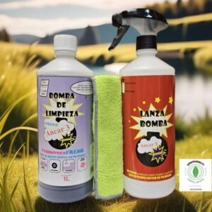 Ancar 3 - Bomba de Limpieza Fresh 1 Litro + Lanza-bomba + Bayeta Microfibra