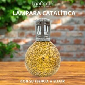 Lámpara Catalítica DORADA 200ml+Esencia 200ml