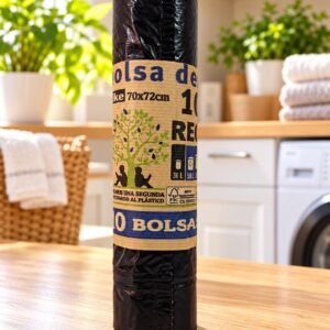 Bolsa de basura negra 50 ltros. (10 bolsas)